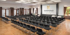 Цялостно оборудване на конферентните зали в хотел Каменград, гр. Панагюрище Оборудване на конферентни зали