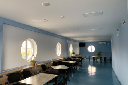 Доставка и инсталация на озвучителна система BOSCH в кафенето на НСА "Васил Левски" Продажба на конферентна техника и оборудване